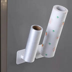 4-Pack: Adhesive Toilet Paper Holder, Wall Mount, White & Black - Snag N' Style