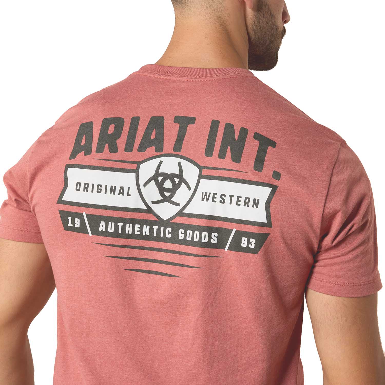 Ariat Mens Short Sleeve Shirt, Banner Badge Western Graphic Tee - Snag N' Style
