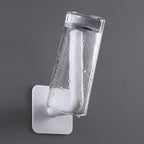 4-Pack: Adhesive Toilet Paper Holder, Wall Mount, White & Black - Snag N' Style