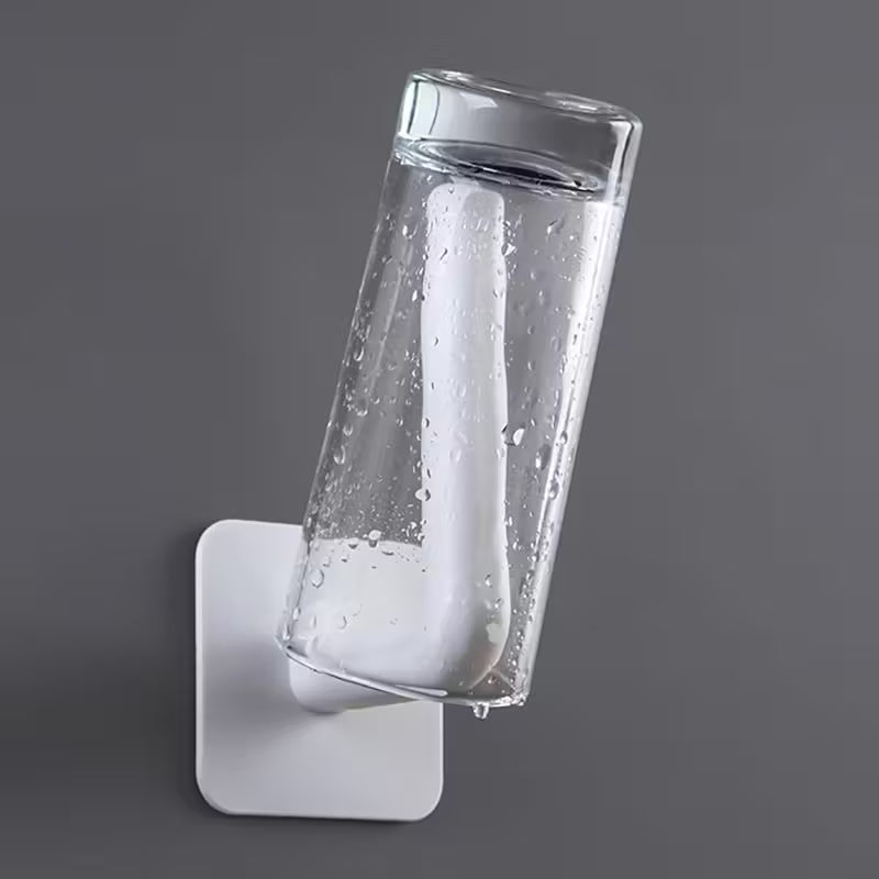 4-Pack: Adhesive Toilet Paper Holder, Wall Mount, White & Black - Snag N' Style