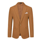 Mens Solid Color Single Vent 1 Button Blazer - Snag N' Style