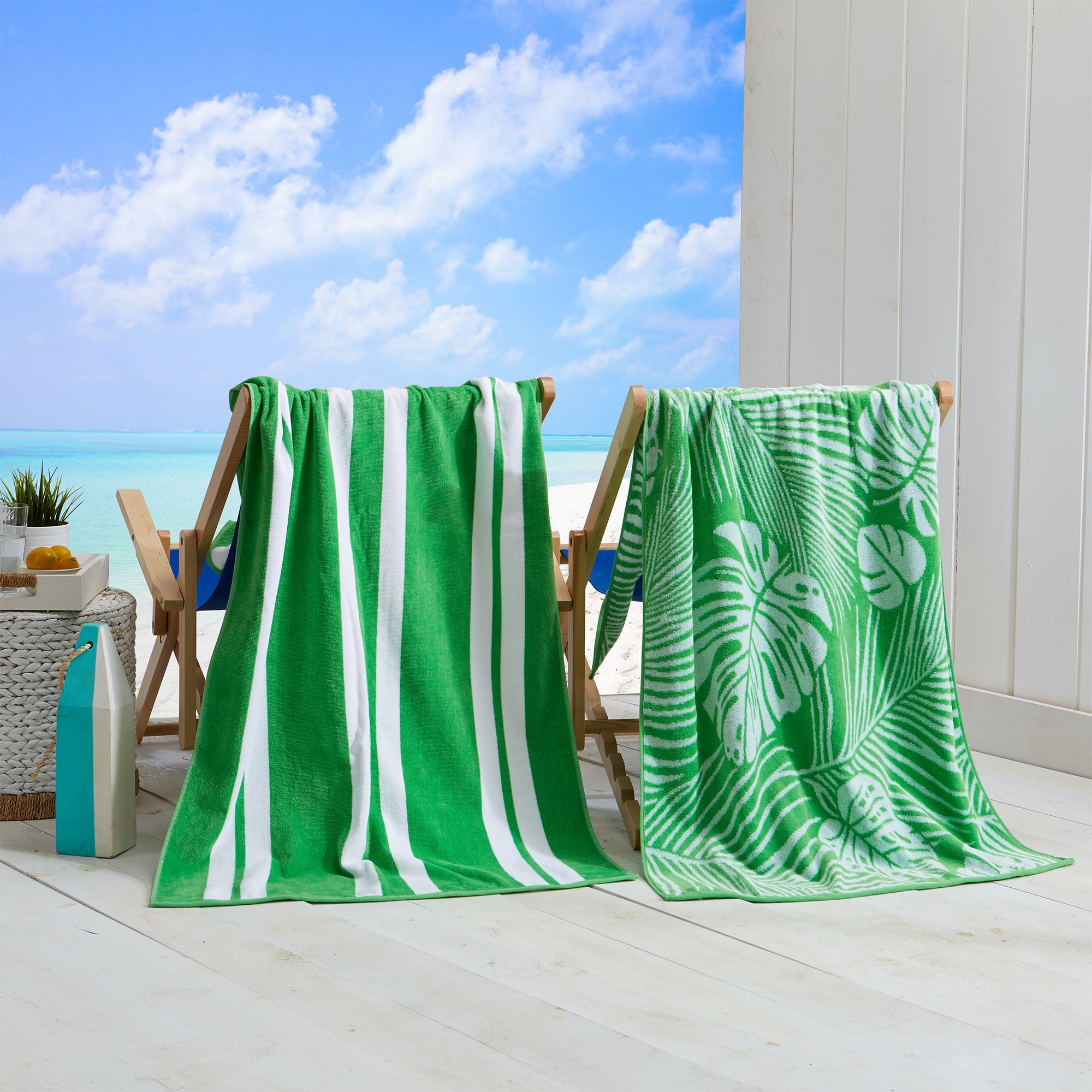Cotton Velour Beach Towel - Maui Collection - Snag N' Style