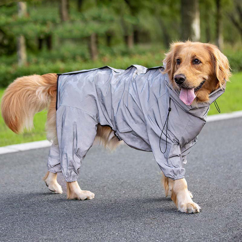 Raincoat Outdoor Waterproof Reflective Coat For Large Dogs And Pets - Snag N' Style