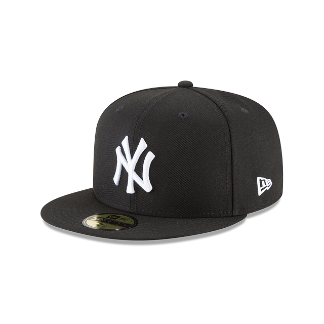 MLB BASIC 5950 New York Yankees Black / White 11591127 - Snag N' Style