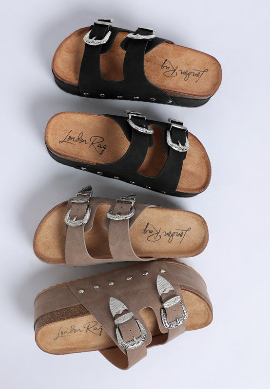 Zaphod Faux Leather Flatform Slip Ons - Snag N' Style