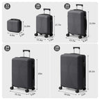 5-Piece Lightweight Luggage Set with Lock – 12/16/20/24/28 Inch - Snag N' Style
