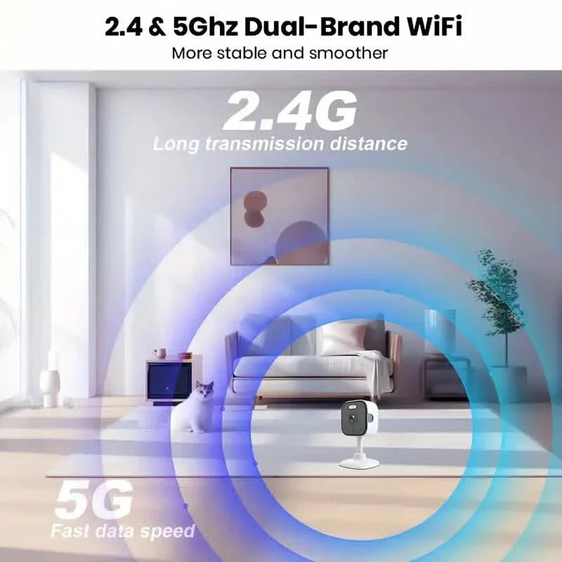 3MP Smart Home Security Camera – Night Vision, Two-Way Audio, Motion Detection, Alexa Compatible - Snag N' Style