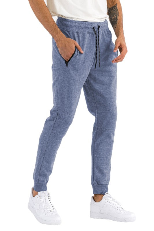 Weiv Mens Solid Heathered Jogger - Snag N' Style