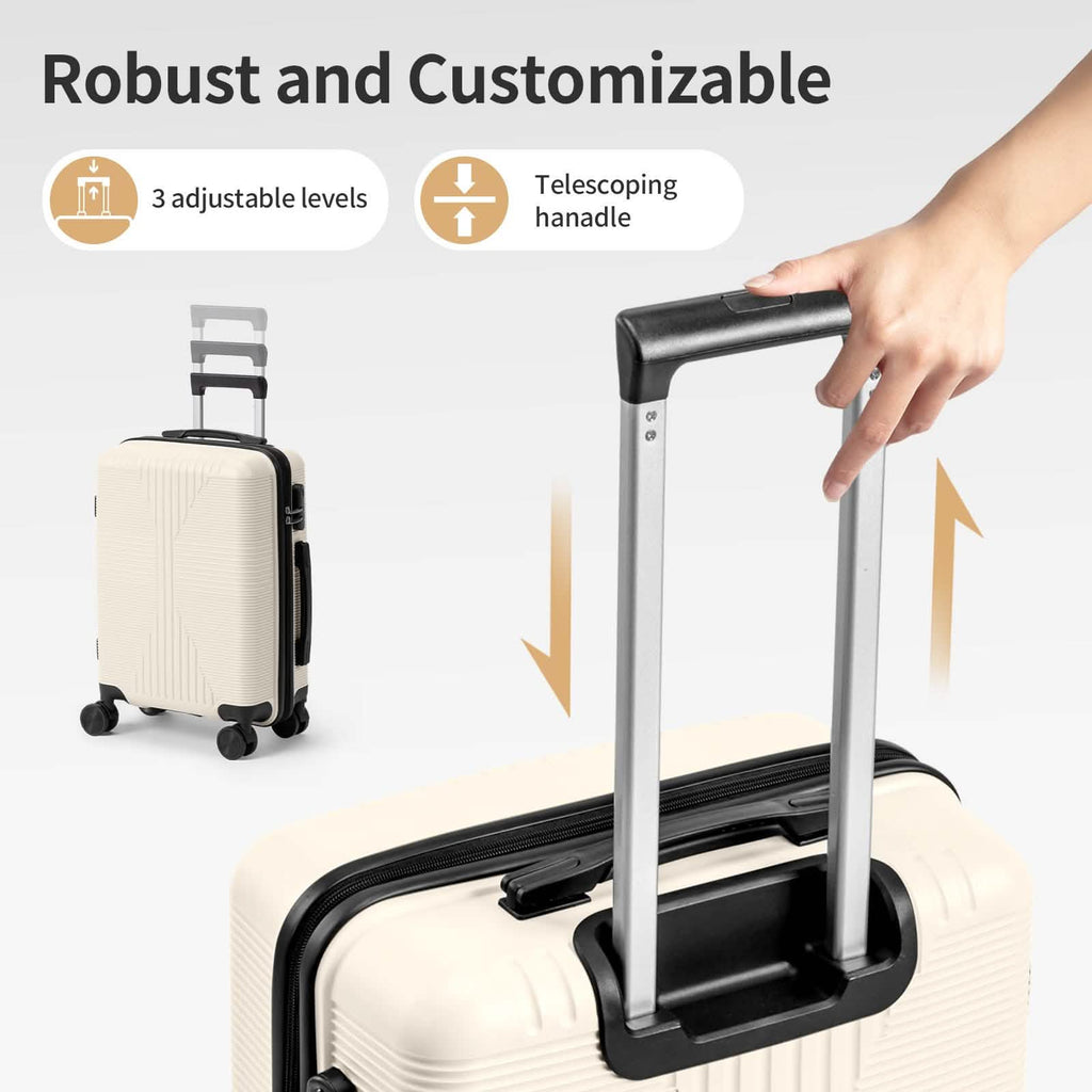 5-Piece Lightweight Luggage Set with Lock – 12/16/20/24/28 Inch - Snag N' Style