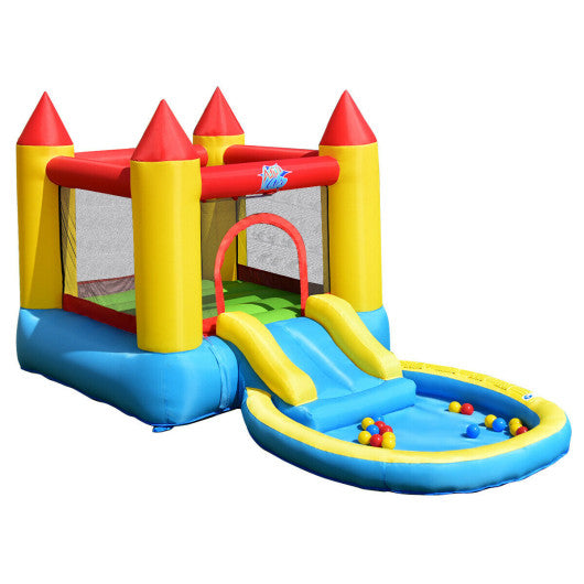 Kids Inflatable Bounce House Castle with Balls Pool and Bag - Snag N' Style