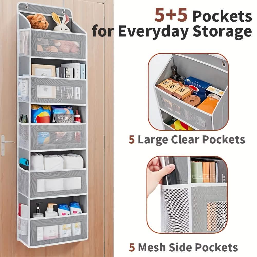 5-Tier Over-the-Door Storage Box Organizer - Snag N' Style