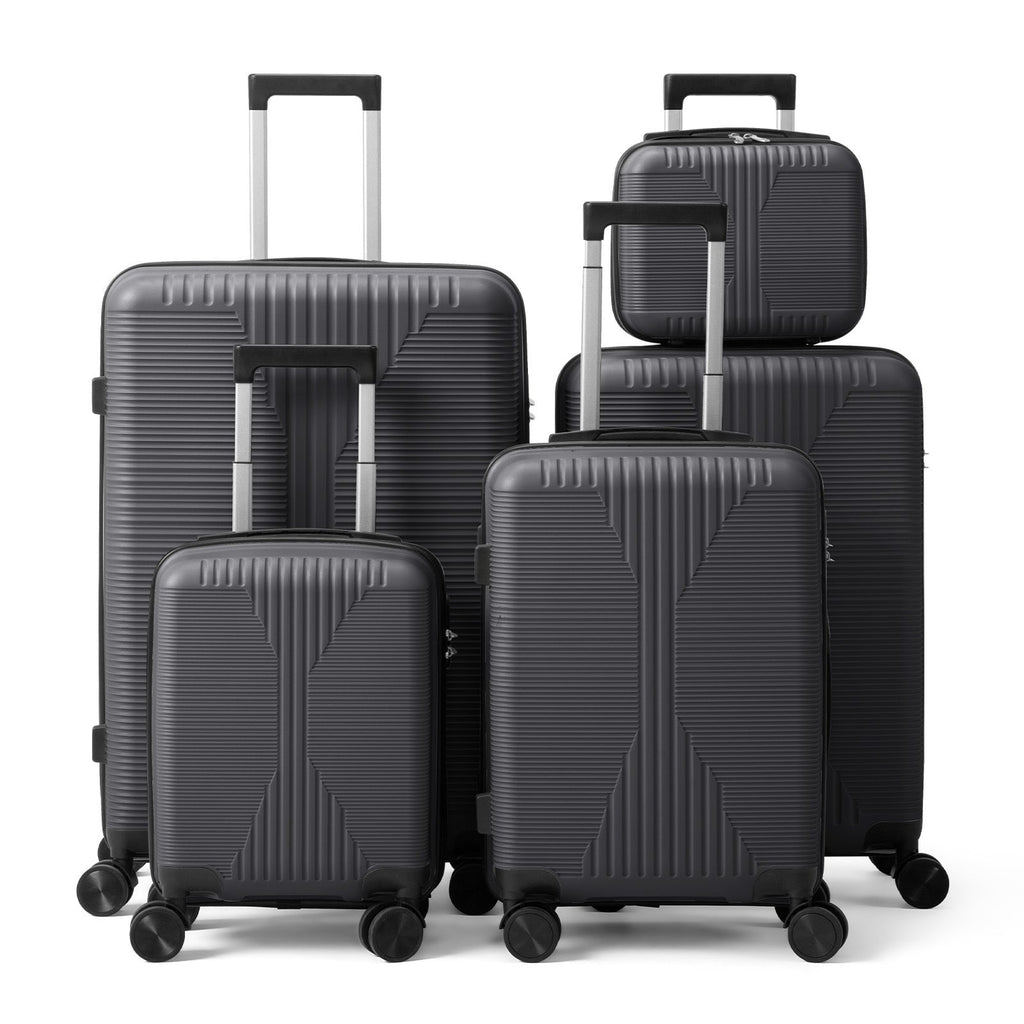 5-Piece Lightweight Luggage Set with Lock – 12/16/20/24/28 Inch - Snag N' Style