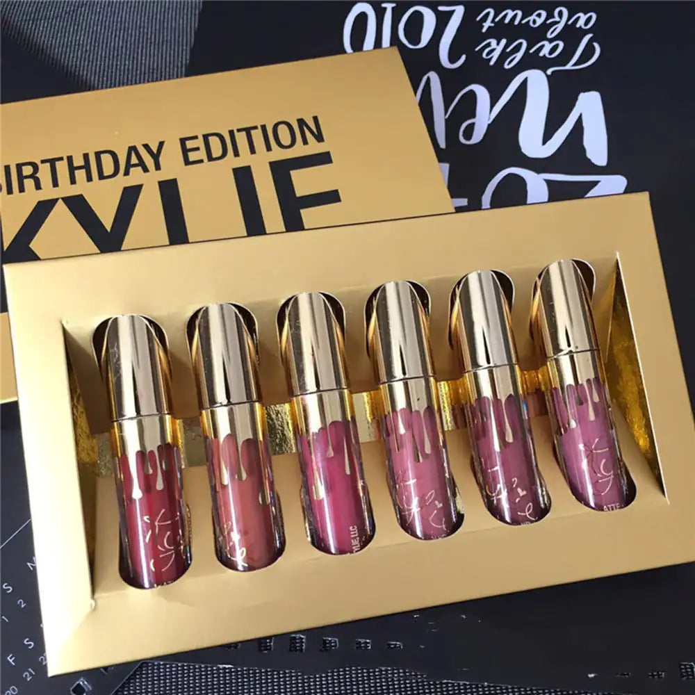 Gold 6 Lip Colors - Kelly Kim Birthday Edition - Snag N' Style