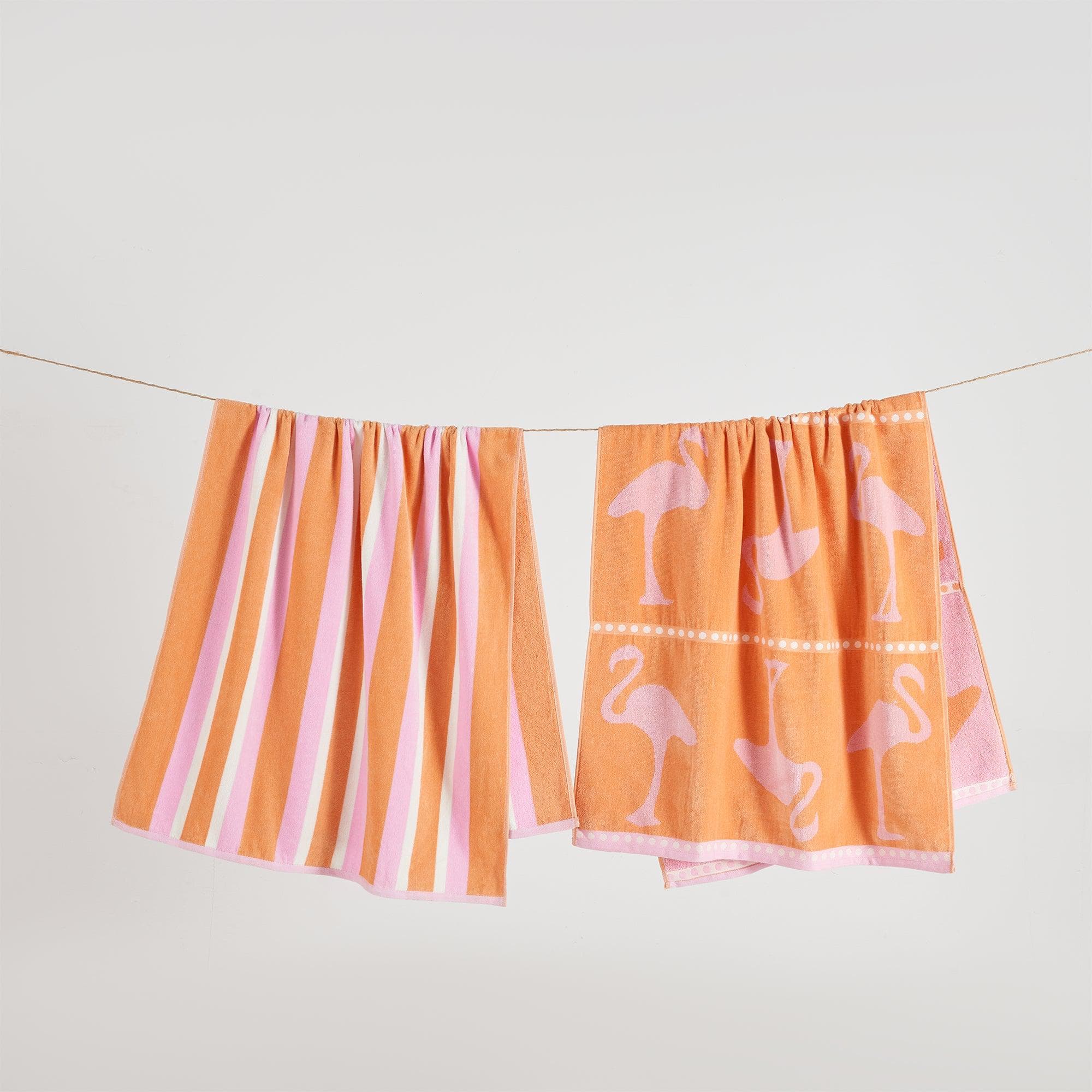 2 Pack 100% Cotton Jacquard Beach Towels - Playa Collection - Snag N' Style