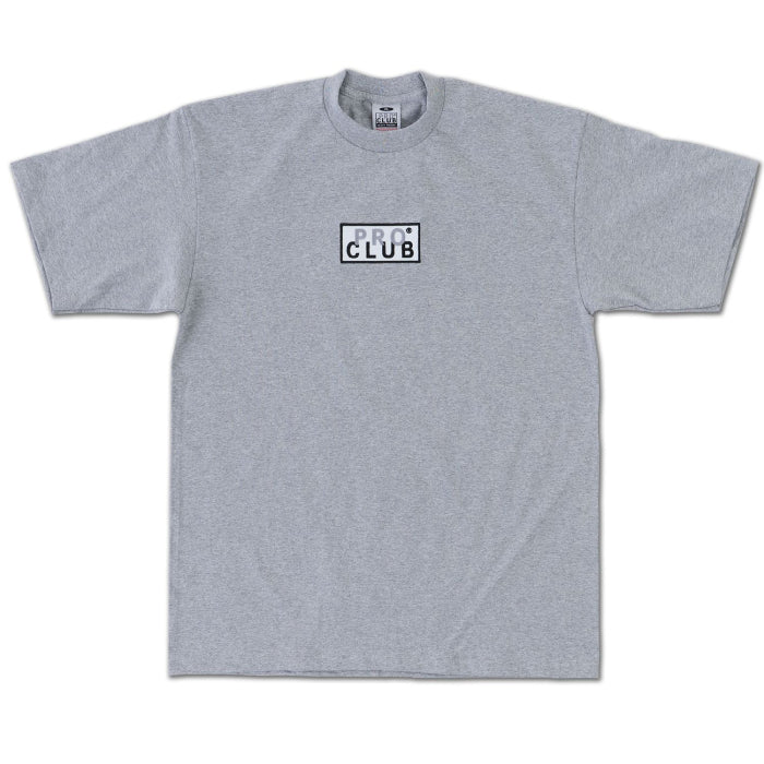 Pro Club Heavyweight Short Sleeve Embroidered Box Logo Tee - Snag N' Style