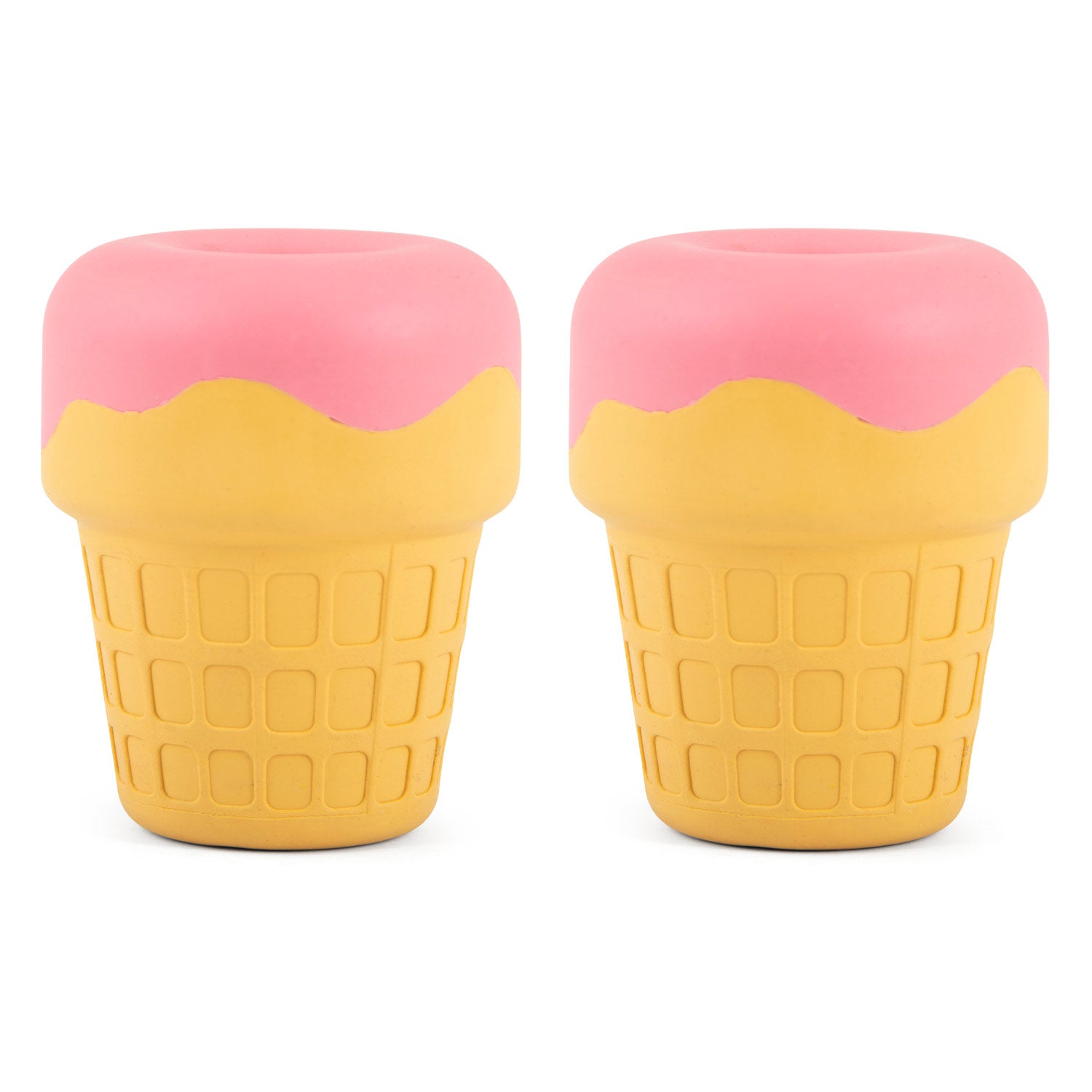 Jeffers Ice Cream Cone Natural Rubber Stuffable Treat Dispensing Dental Dog Chew Toy - Snag N' Style