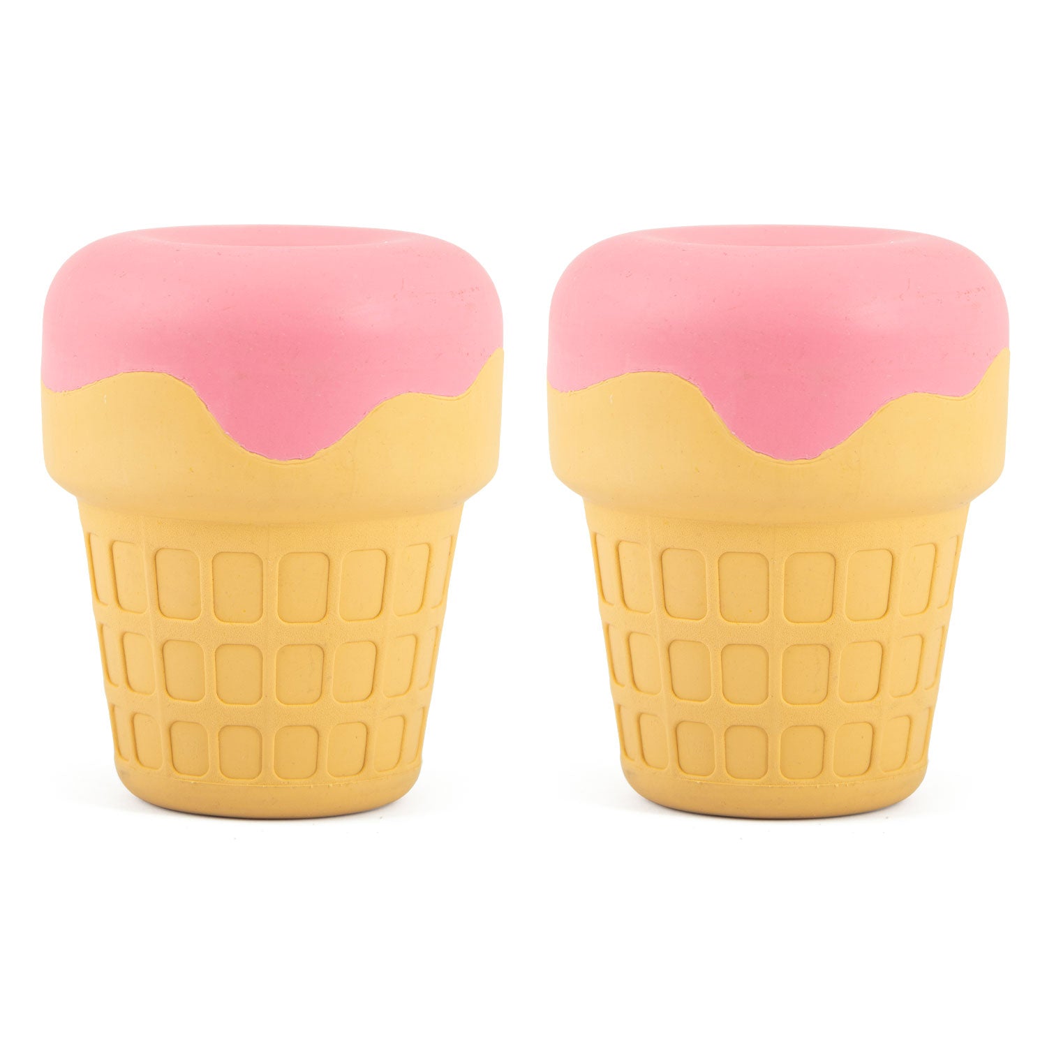 Jeffers Ice Cream Cone Natural Rubber Stuffable Treat Dispensing Dental Dog Chew Toy - Snag N' Style