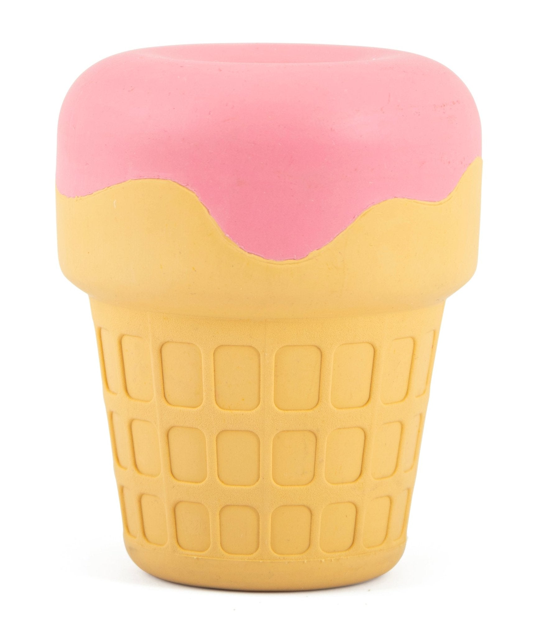 Jeffers Ice Cream Cone Natural Rubber Stuffable Treat Dispensing Dental Dog Chew Toy - Snag N' Style