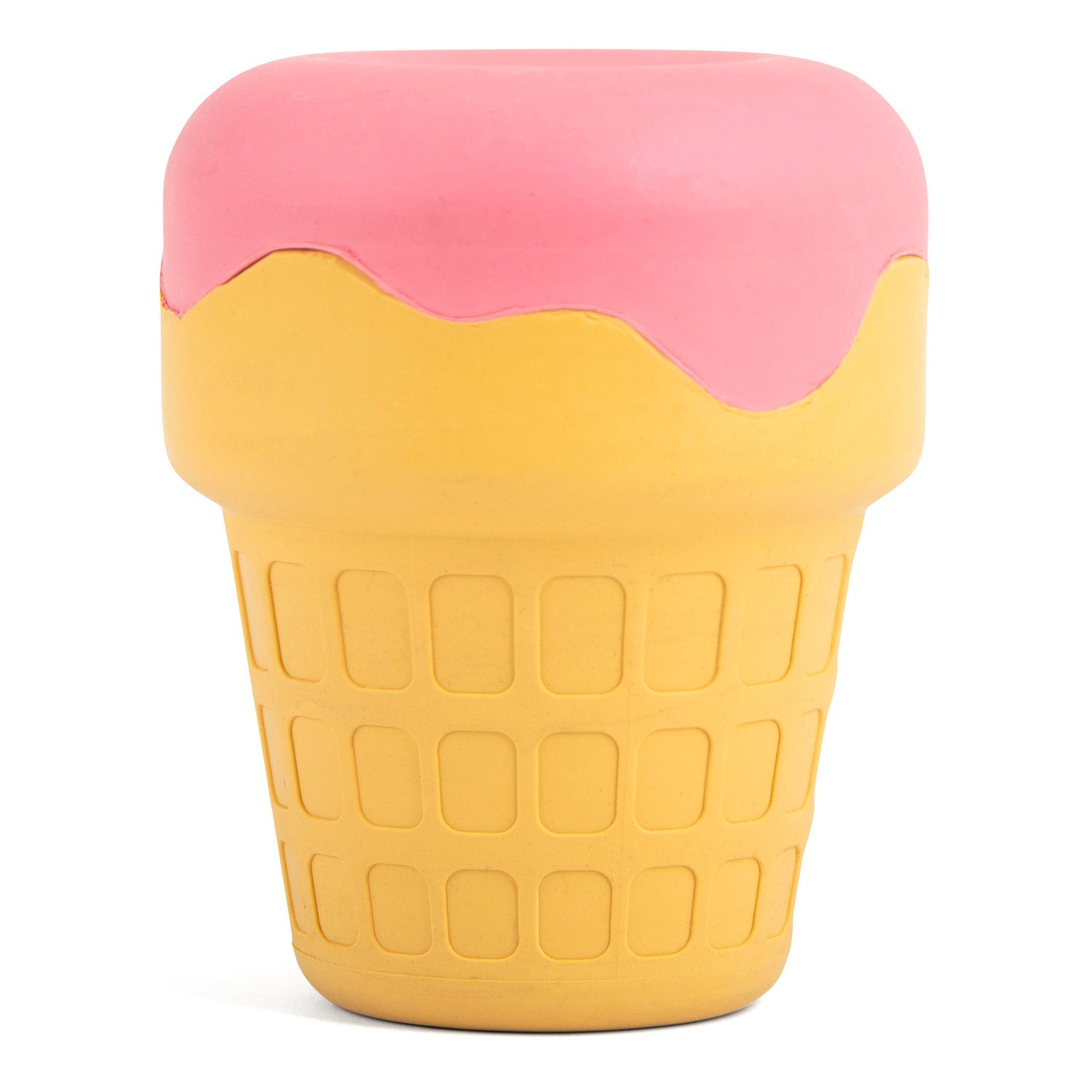 Jeffers Ice Cream Cone Natural Rubber Stuffable Treat Dispensing Dental Dog Chew Toy - Snag N' Style