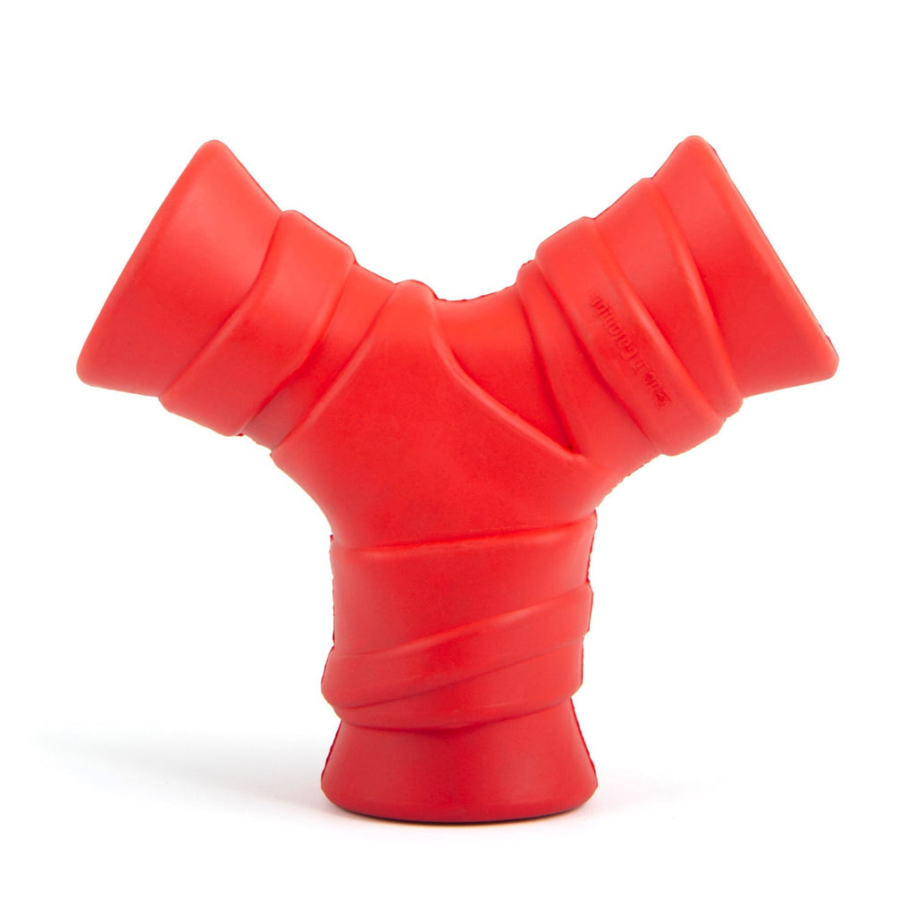 Jeffers Red "Y" Natural Rubber Dental Dog Chew Toy for Medium Chewers - Snag N' Style