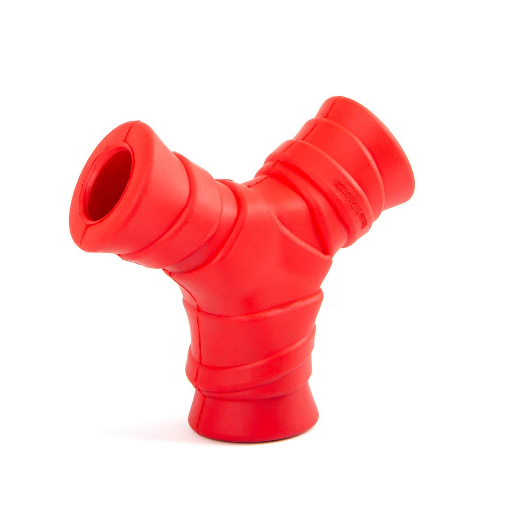 Jeffers Red "Y" Natural Rubber Dental Dog Chew Toy for Medium Chewers - Snag N' Style