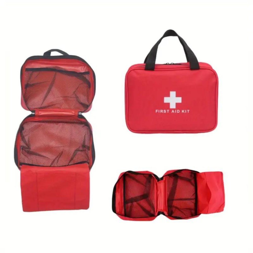 173pcs Large First Aid Kit: Portable Bag For Outdoor Hunting, Hiking, Camping And More - Including Emergency Supplies! - Snag N' Style