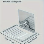 Stainless Steel Self Adhesive Wall Mount Soap Dish Holder - Snag N' Style