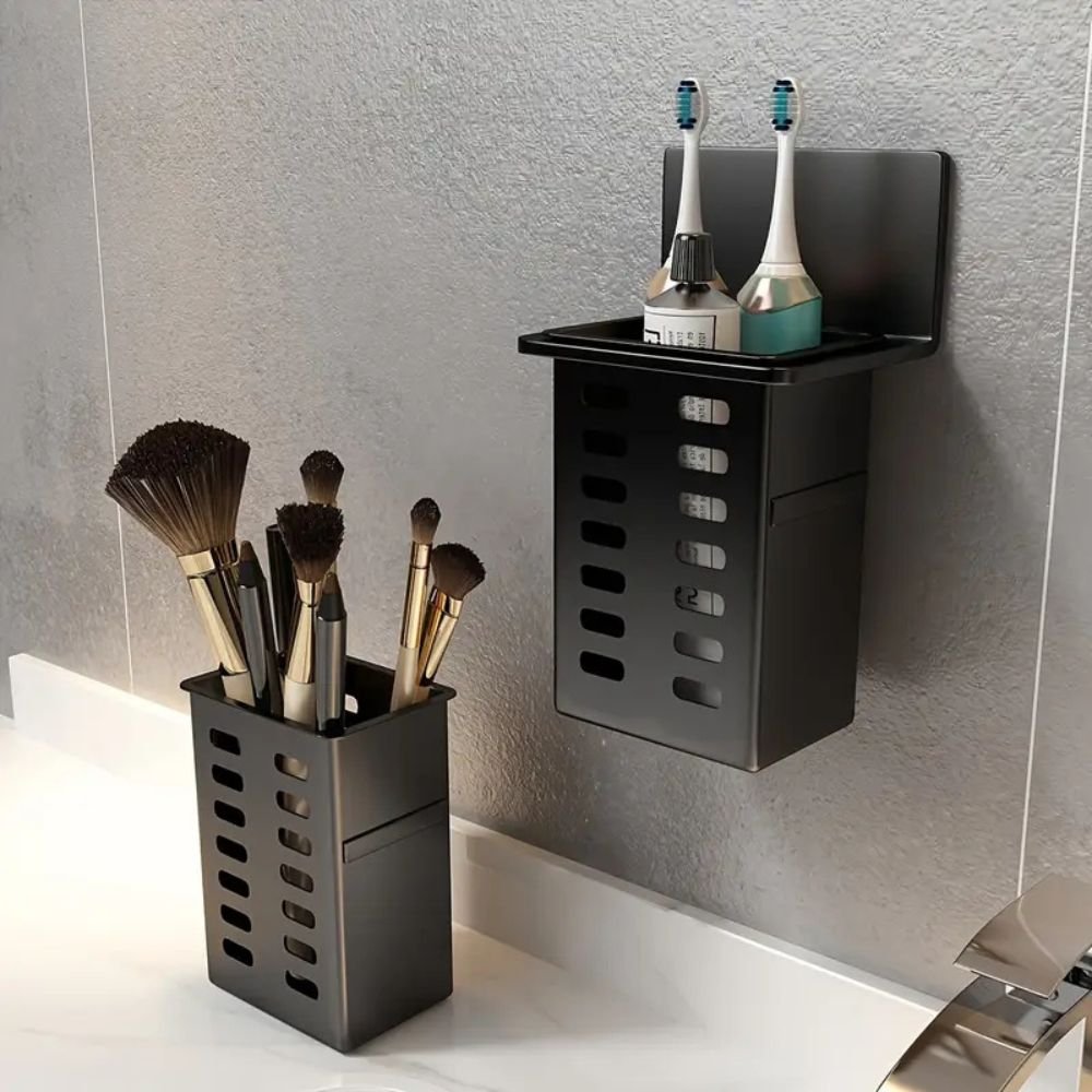 1pc Modern Wall-Mounted Bathroom Organizer - Snag N' Style
