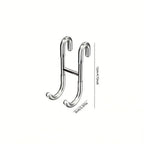 1pc Rust Resistant Multifunctional Shower Door Hook - Snag N' Style