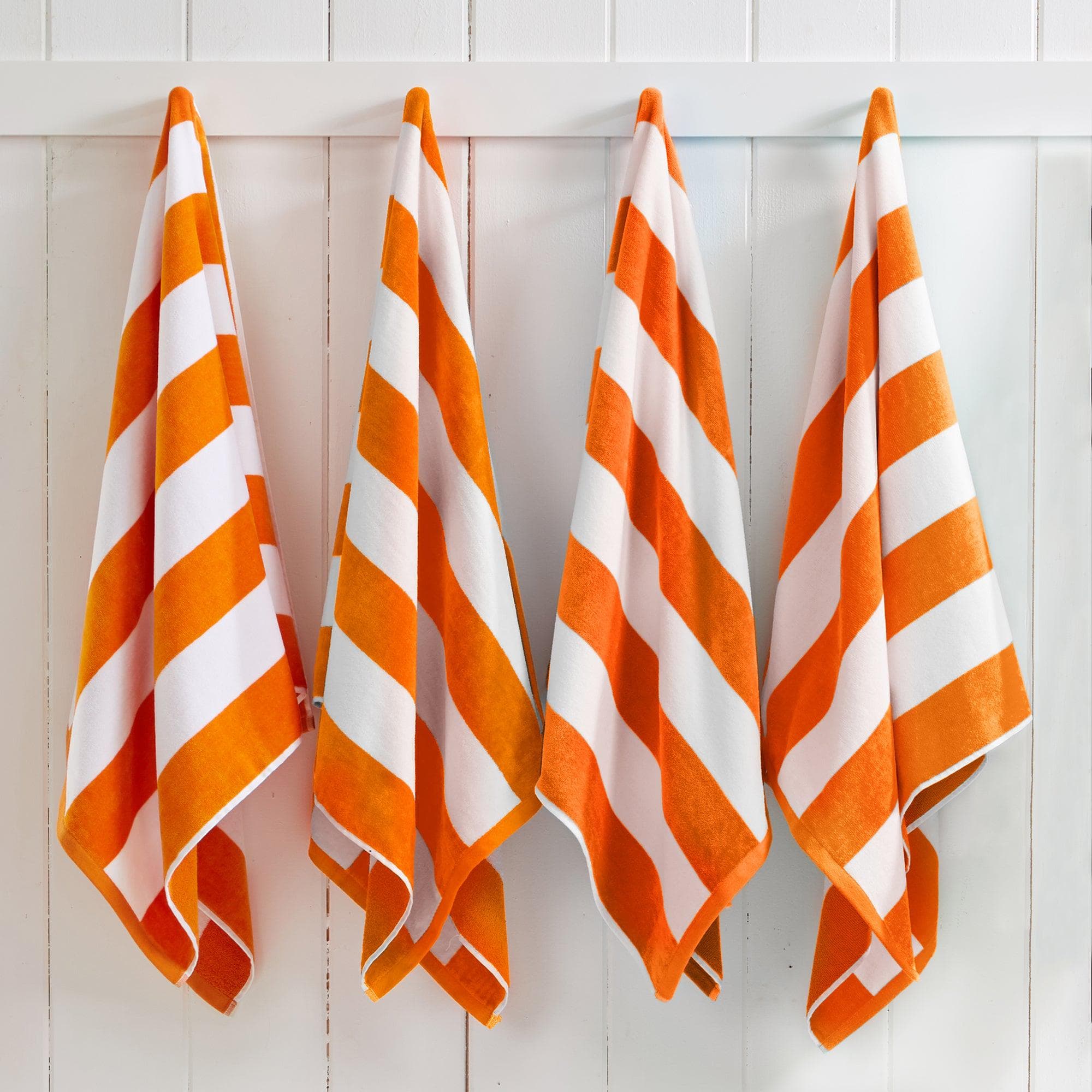 Cotton Velour Cabana Stripe Beach Towel - Novia Collection - Snag N' Style
