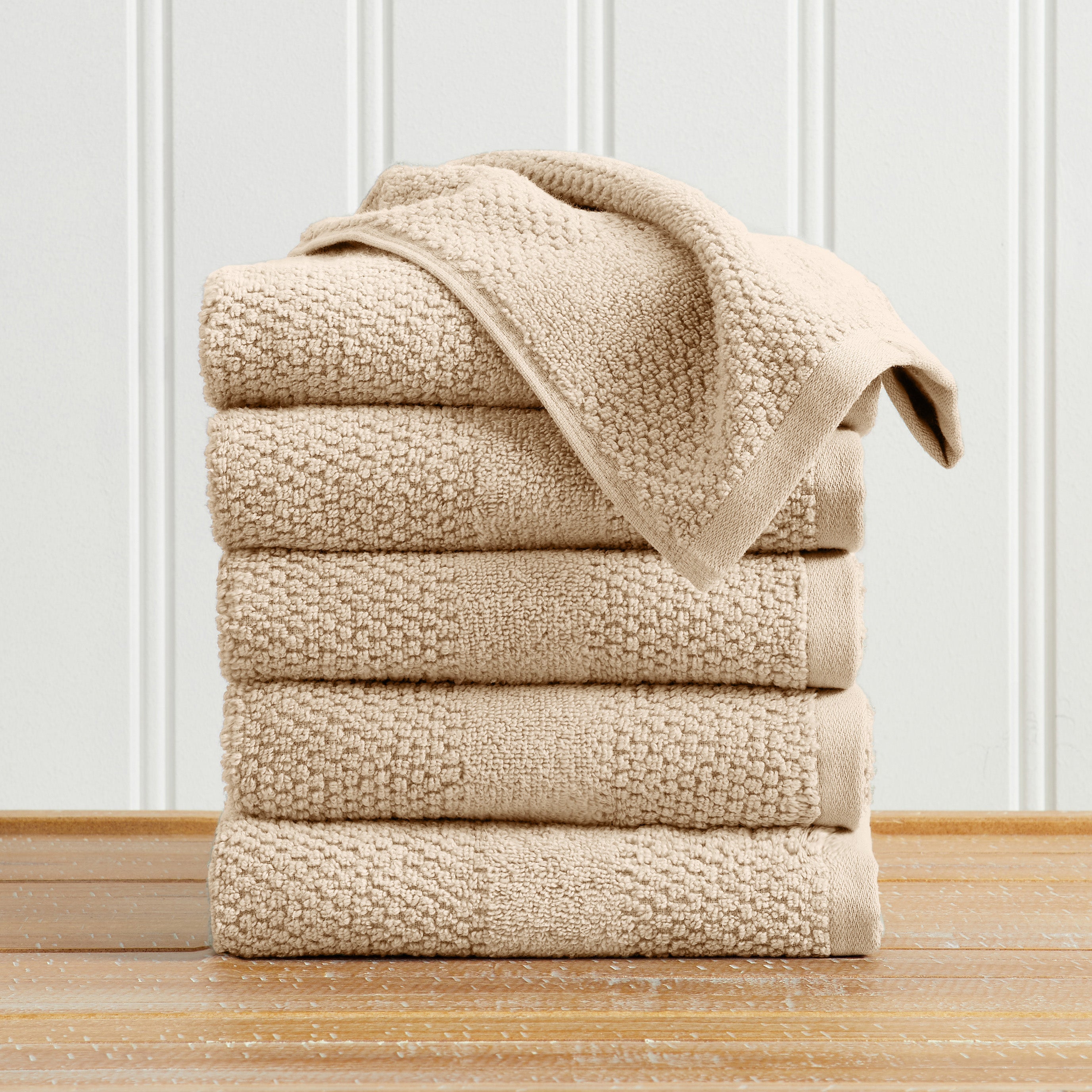 100% Cotton Woven Texture Bath Towel Set - Marbella Collection - Snag N' Style