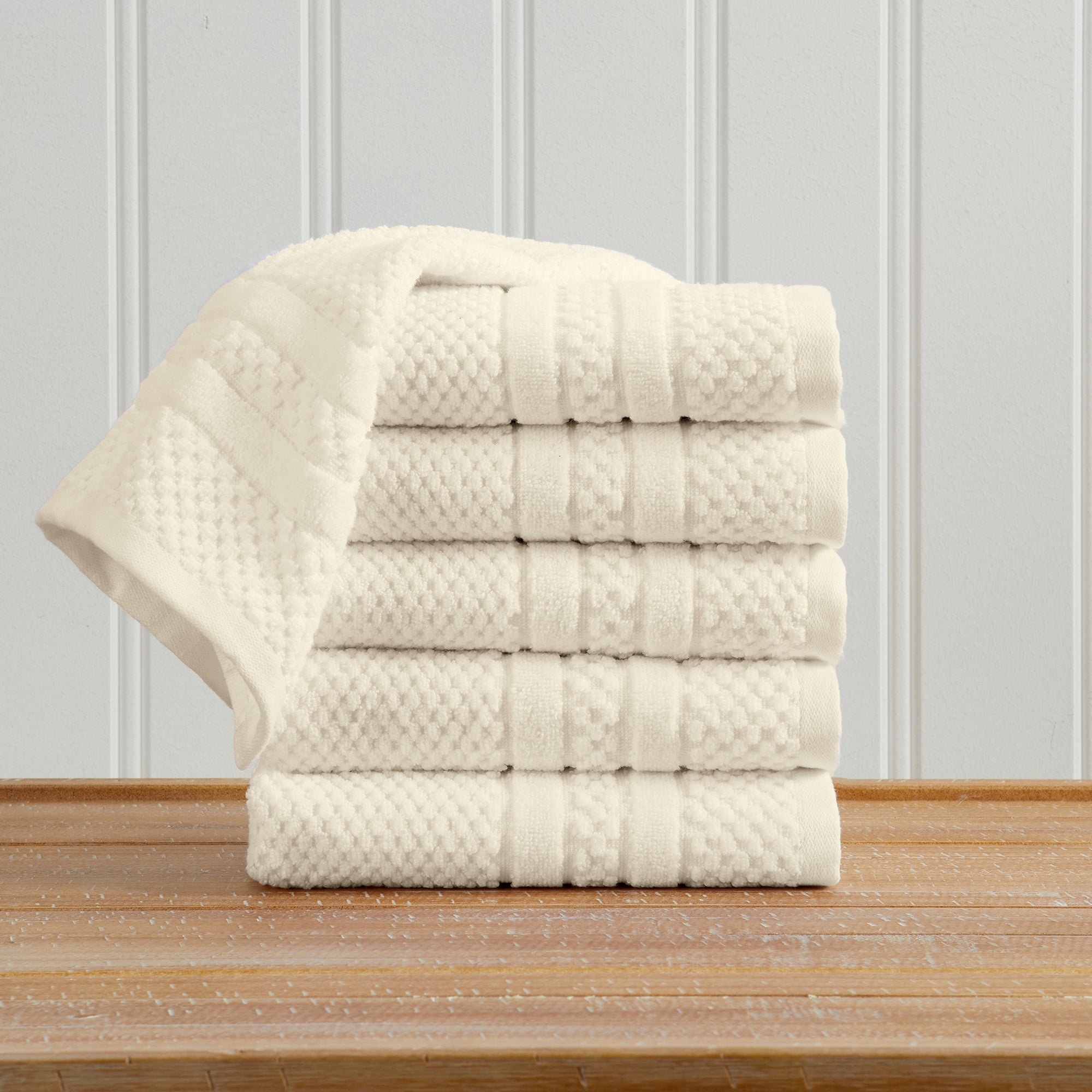 100% Cotton Checkered Jacquard Bath Towel Set - Giuliana Collection - Snag N' Style
