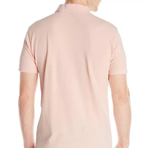 Vintage 1946 Mens Stretch Pique Polo, Light Pink - Snag N' Style