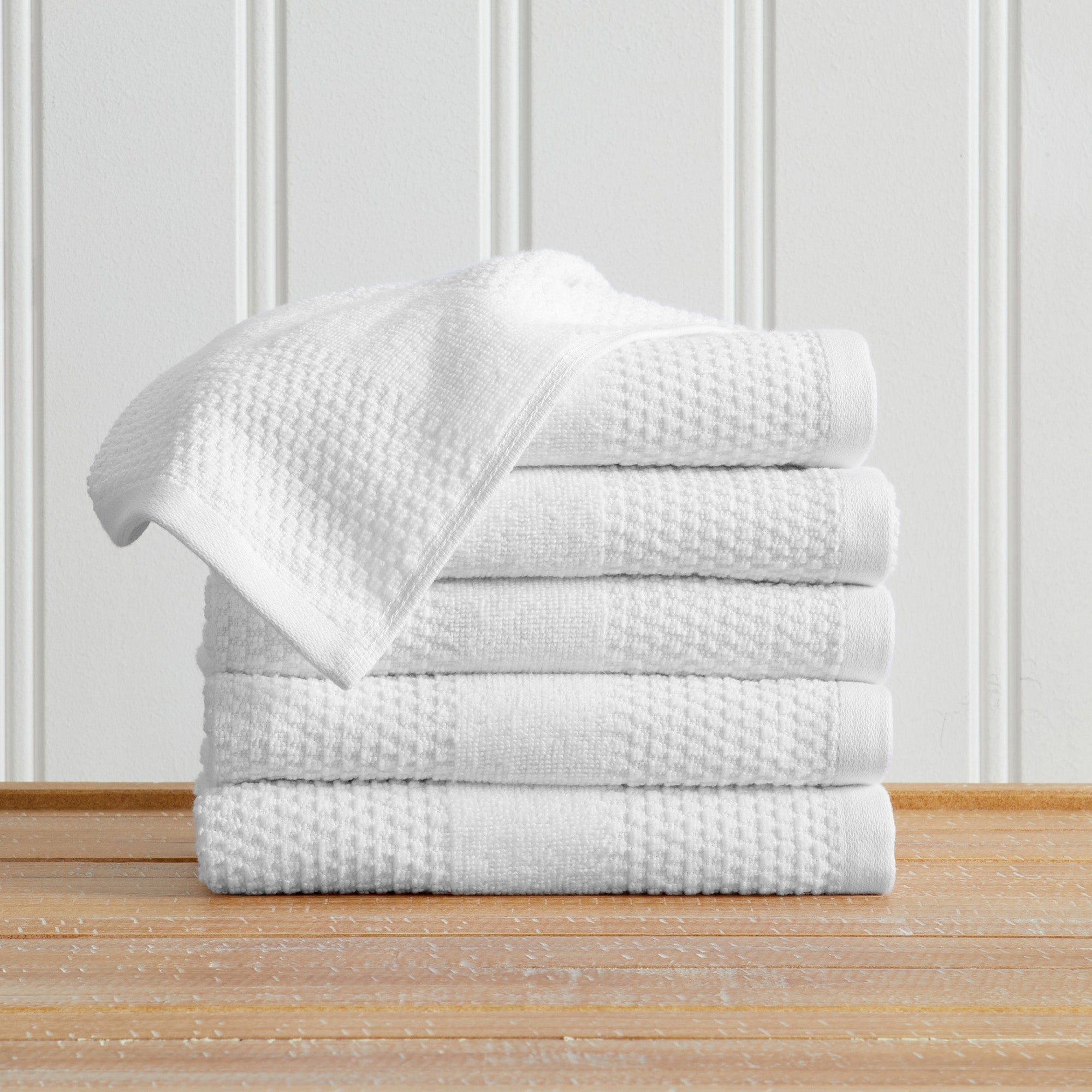 100% Cotton Woven Texture Bath Towel Set - Marbella Collection - Snag N' Style