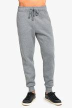 KNOCKER MEN'S HEAVY WEIGHT JOGGER FLEECE SWEATPANTS SP1100 - Snag N' Style