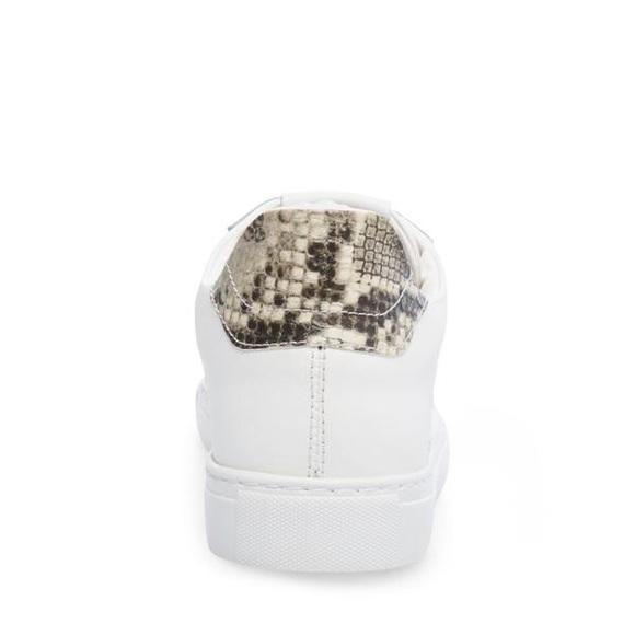 Steve Madden Big Girls JBianca White Fashion Sneaker, Size 1 - Snag N' Style