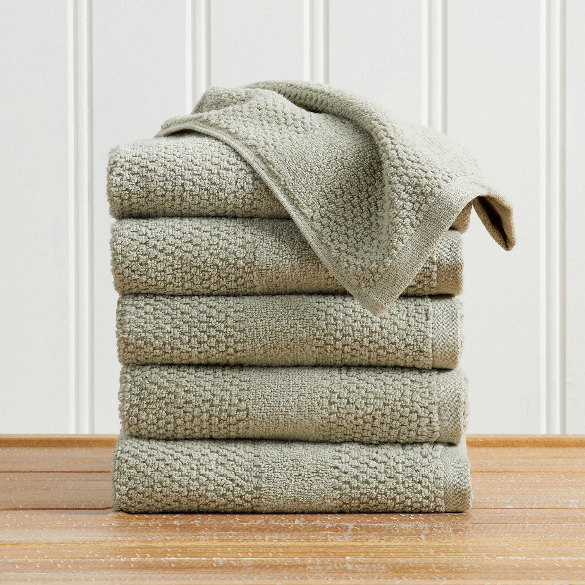 100% Cotton Woven Texture Bath Towel Set - Marbella Collection - Snag N' Style