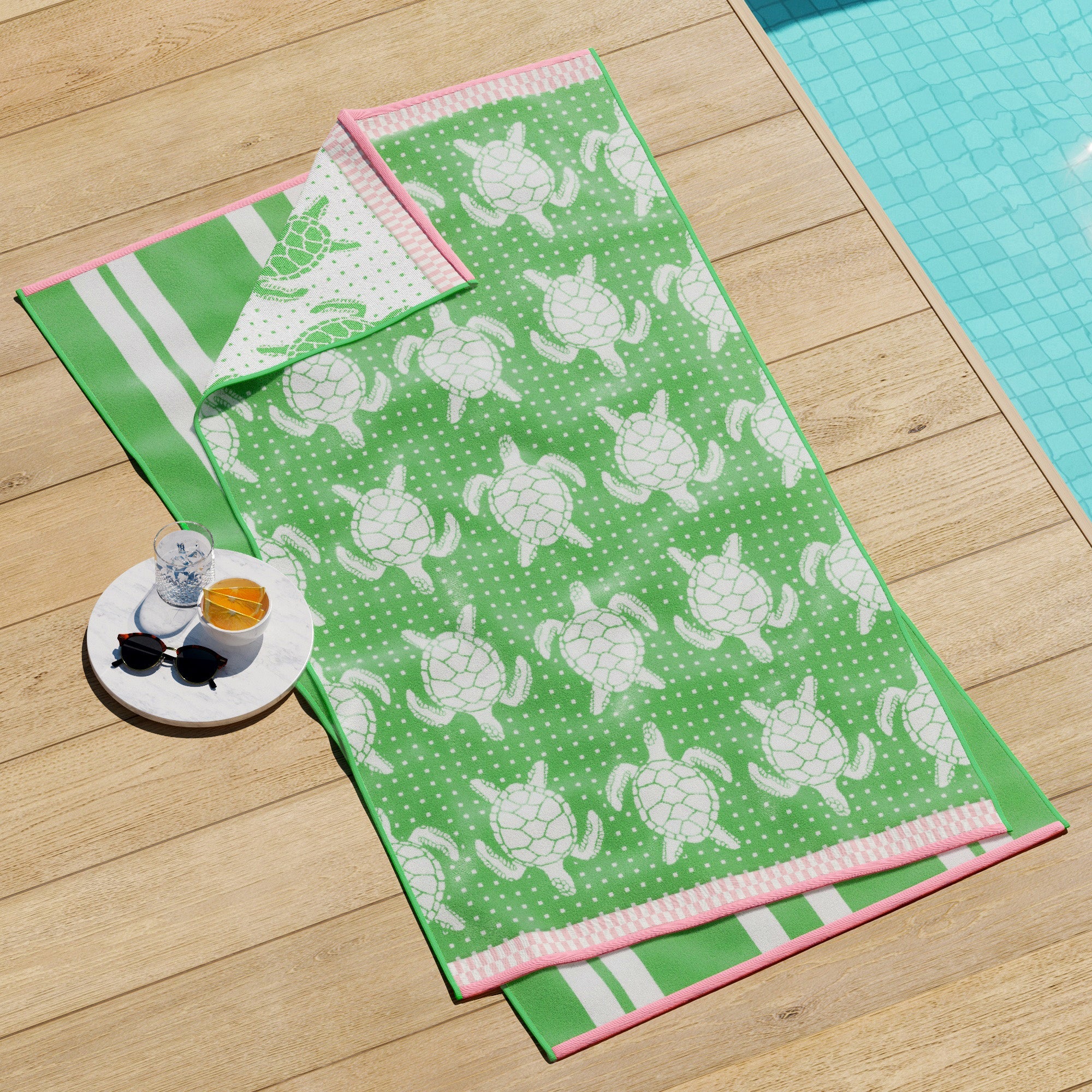 Cotton Velour Beach Towel - Maui Collection - Snag N' Style