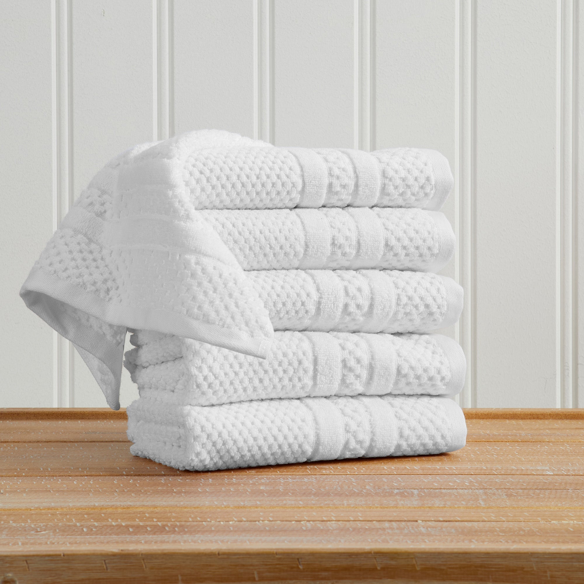 100% Cotton Checkered Jacquard Bath Towel Set - Giuliana Collection - Snag N' Style